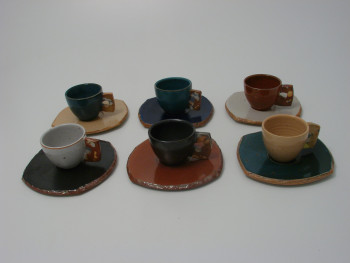 Keramik: Espressotasse mit Untertasse