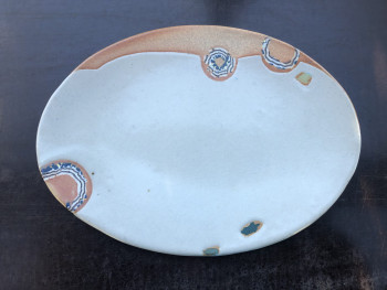 Keramik: Dessertteller oval